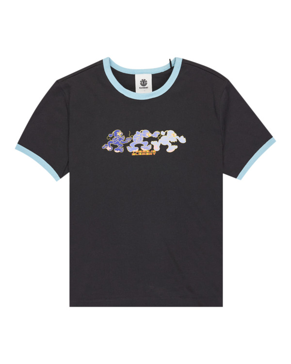 5 Second Nature Ringer W - T-Shirt für Frauen Schwarz ELJZT00140 Element
