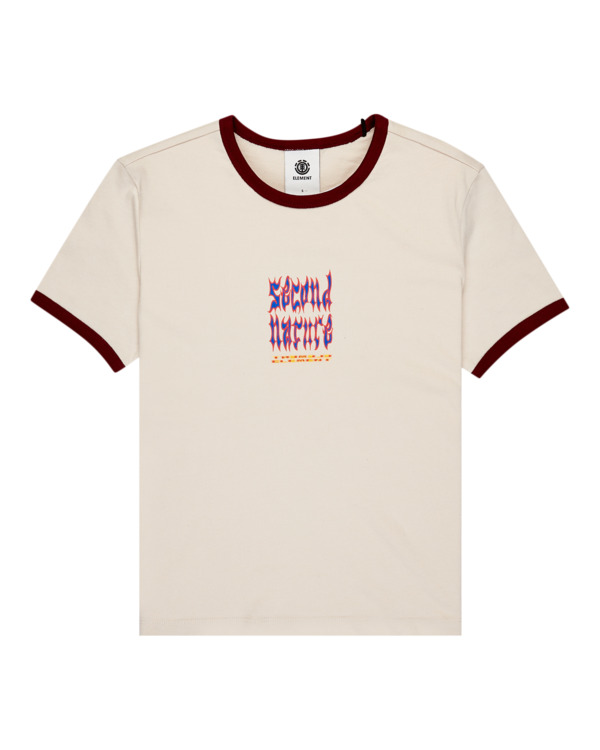 5 Second Nature Ringer W - T-Shirt für Frauen Beige ELJZT00140 Element