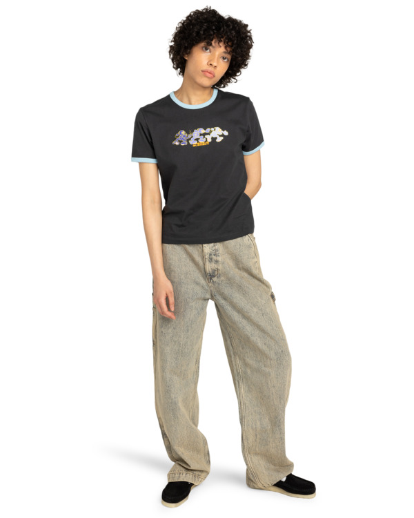 3 Second Nature Ringer W - T-Shirt für Frauen Schwarz ELJZT00140 Element