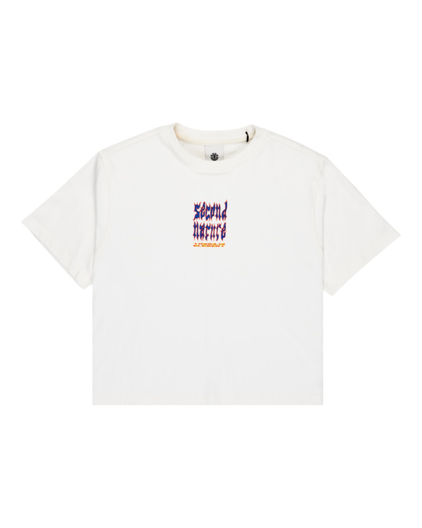 6 Second Nature W - Short Sleeve T-Shirt for Women White ELJZT00142 Element