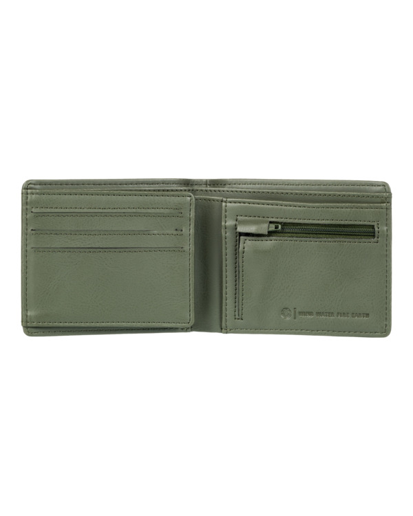 1 Daily - Tri-Fold Wallet for Men Green ELYAA00166 Element