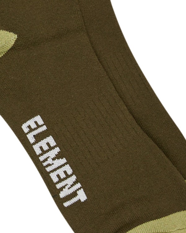 1 2Tone Icon 3Pk - Skate Socks Black ELYAA00200 Element