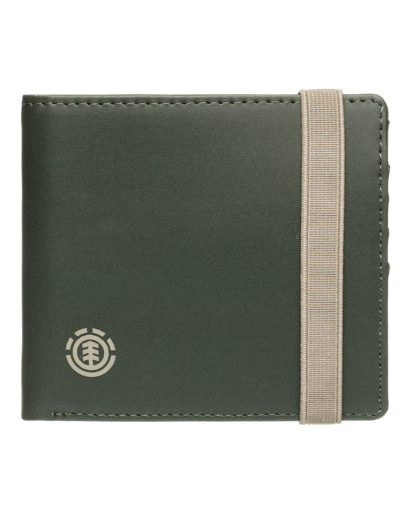 0 Icon Strap - Heavy Duty Large Bi-Fold Wallet for Men Green ELYAA00207 Element