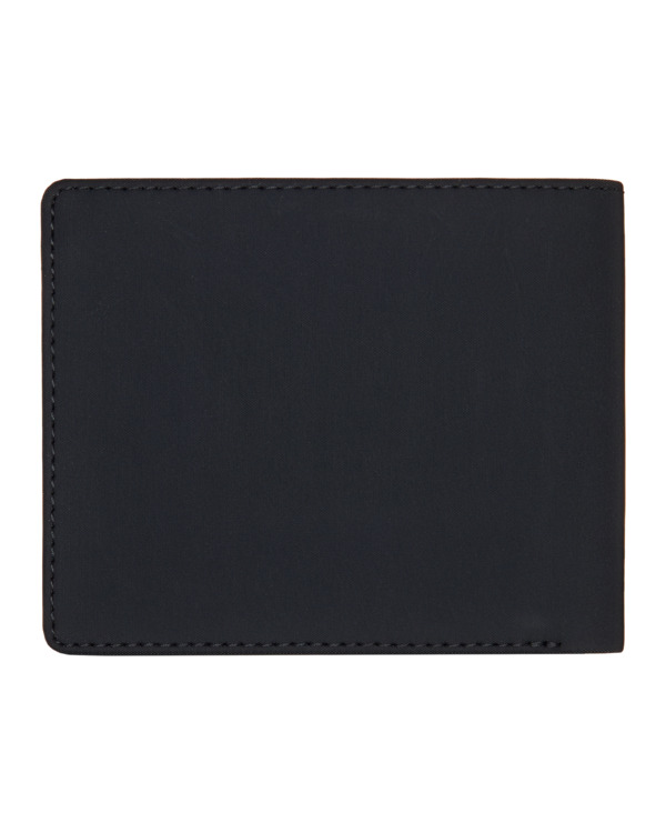 2 Double Icon - Stabile große dreifach faltbare Geldbörse für Männer Blau ELYAA00219 Element