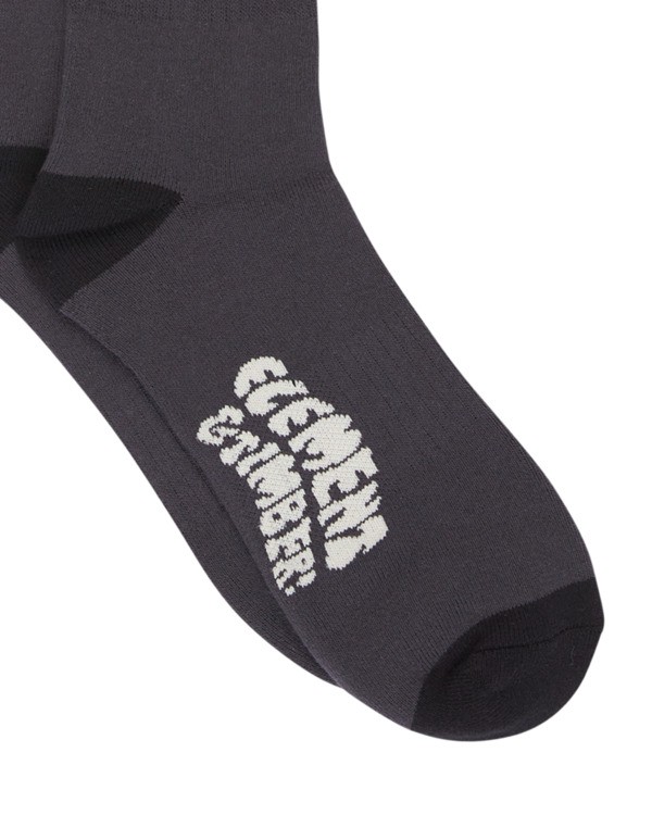 1 Timber Socks - Meias de skate Preto ELYAA00227 Element
