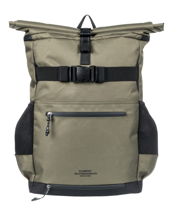 0 Ground Skate - Large Progressive Skate Roll-Top Backpack for Men Green ELYBP00149 Element