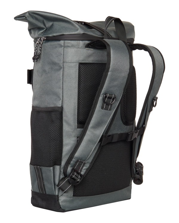 3 Ground Skate - Large Progressive Skate Roll-Top Backpack for Men Black ELYBP00149 Element
