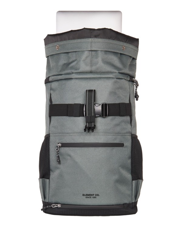 2 Ground Skate - Large Progressive Skate Roll-Top Backpack for Men Black ELYBP00149 Element