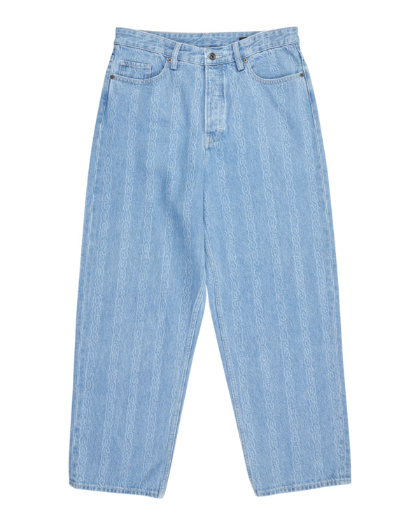6 Big 5 Denim - Calças de ganga para Homem Azul ELYDP00129 Element