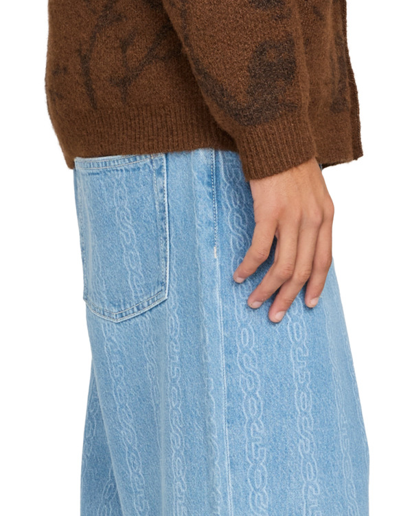 1 Big 5 Denim - Calças de ganga para Homem Azul ELYDP00129 Element