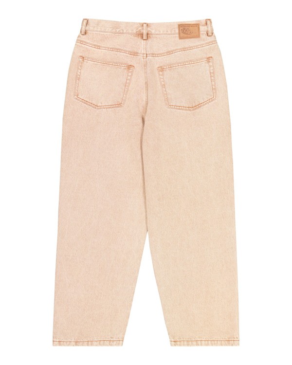 1 Big 5 - Wijde jeans voor Heren Beige ELYDP00137 Element