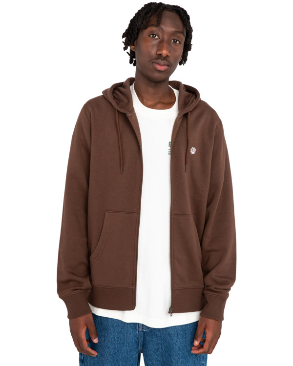 Brown zip up hoodie best sale