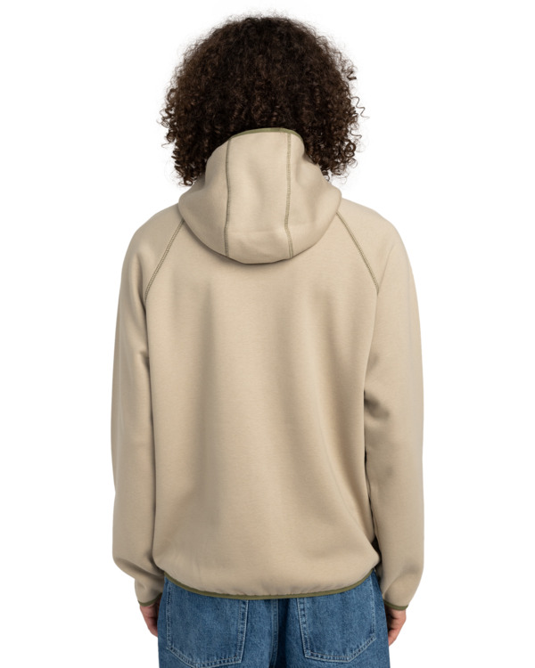 7 Sahtu Rain - Kapuzenpulli mit Reißverschluss für Männer Beige ELYFT00194 Element