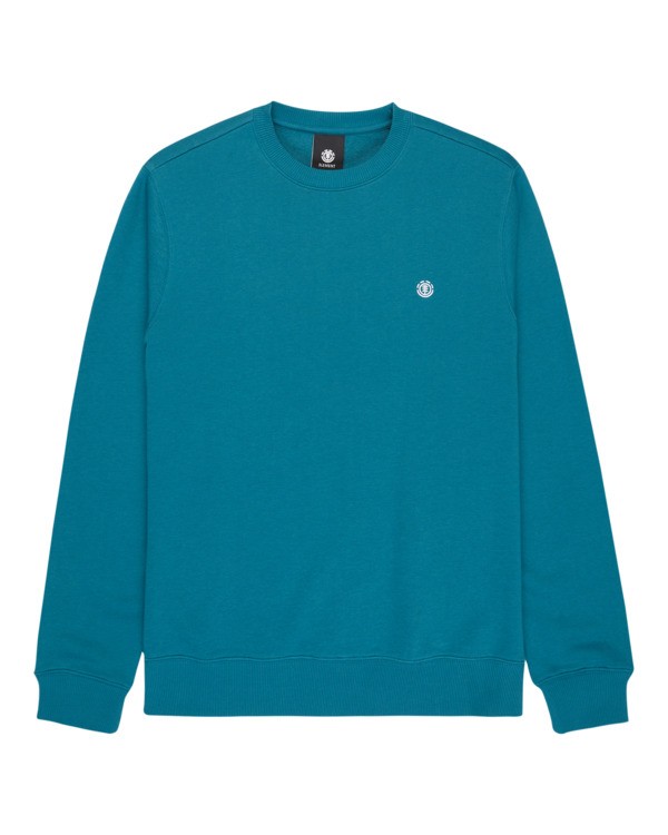 0 Icon Embroidery Cr - Sweatshirt for Men Blue ELYFT00197 Element