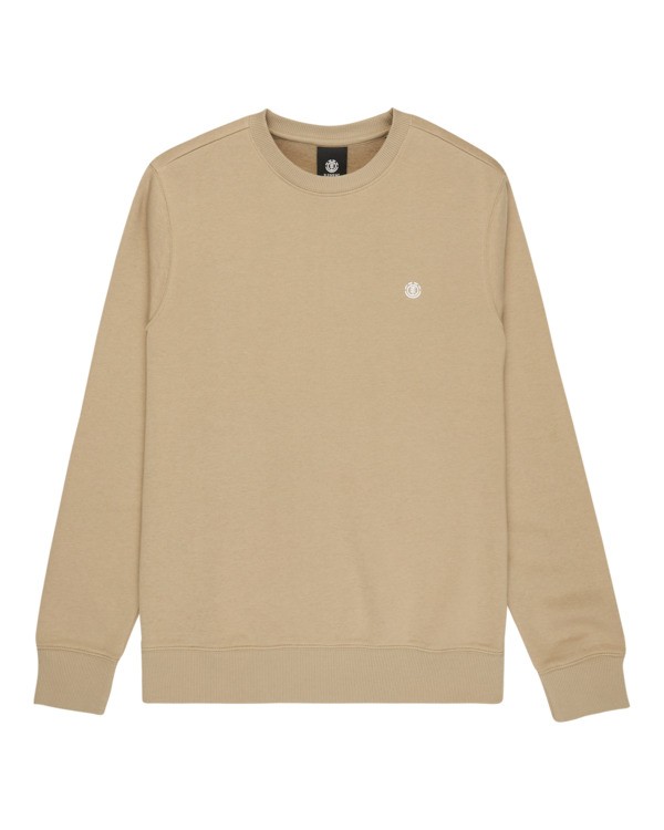 0 Icon Embroidery Cr - Sweatshirt for Men Beige ELYFT00197 Element