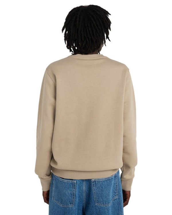 6 Icon Embroidery Cr - Sweatshirt for Men Beige ELYFT00197 Element