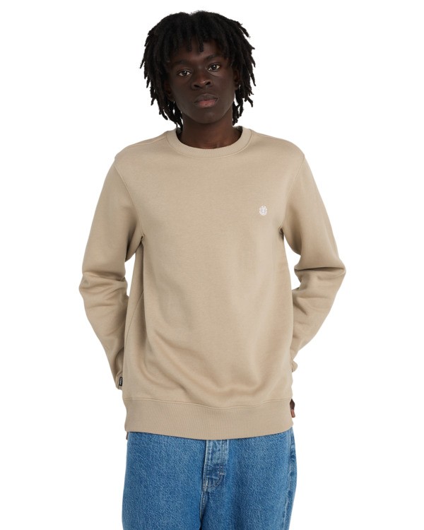 2 Icon Embroidery Cr - Sweatshirt for Men Beige ELYFT00197 Element