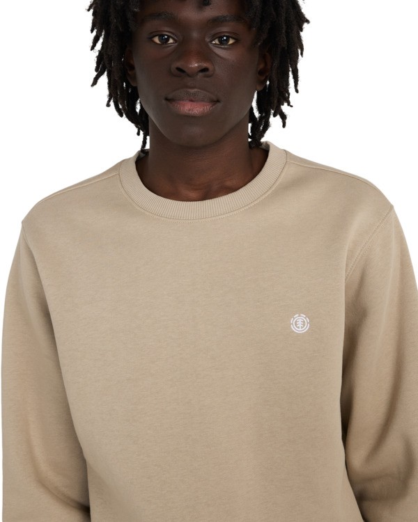 4 Icon Embroidery Cr - Sweatshirt for Men Beige ELYFT00197 Element