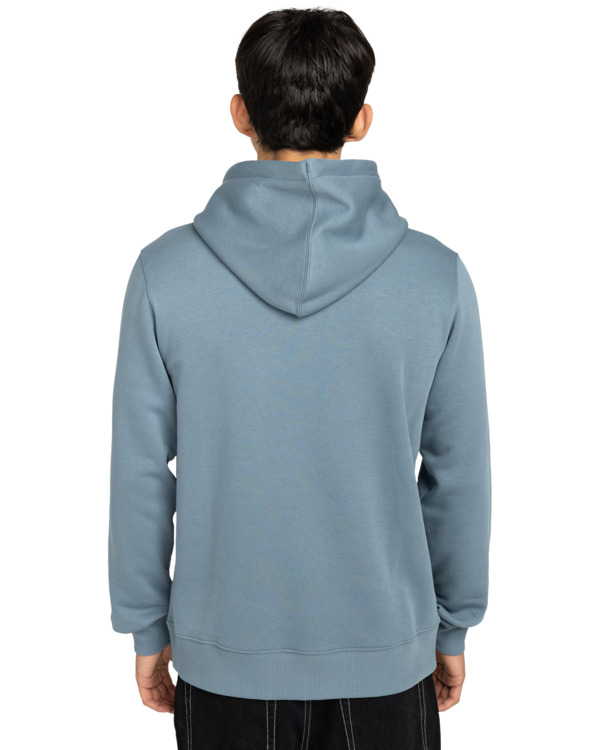 6 Icon Embroidery - Hoodie for Men Blue ELYFT00198 Element