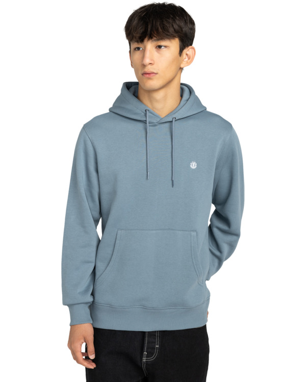 2 Icon Embroidery - Hoodie for Men Blue ELYFT00198 Element