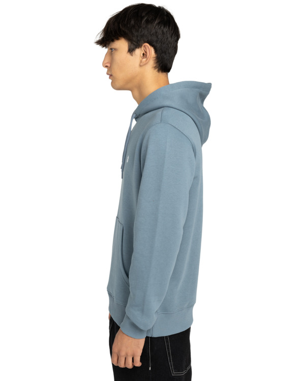 3 Icon Embroidery - Hoodie for Men Blue ELYFT00198 Element