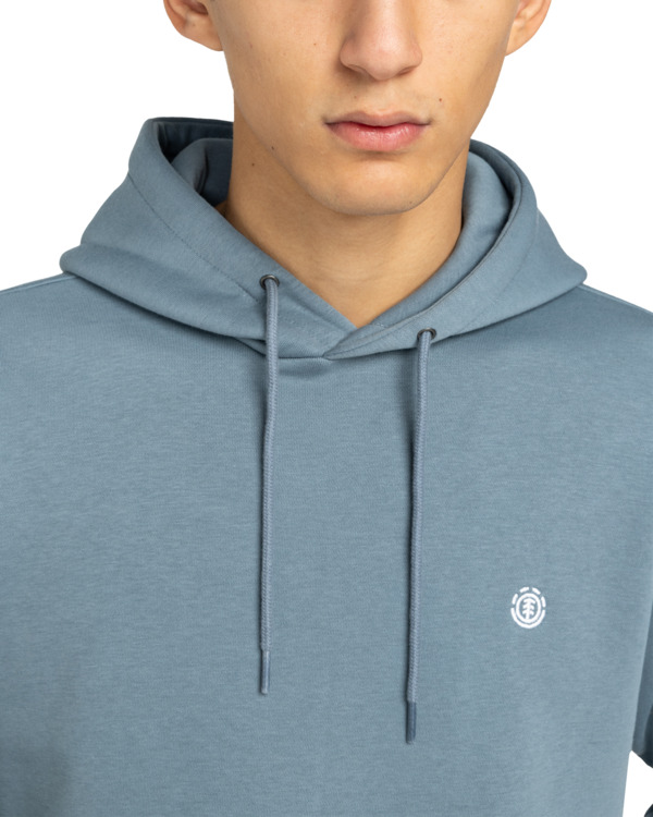 4 Icon Embroidery - Hoodie for Men Blue ELYFT00198 Element