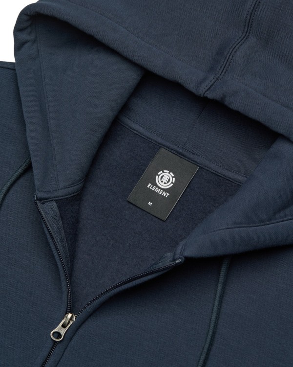 6 Icon Embroidery - Sweatshirt com fecho para homem Azul ELYFT00199 Element