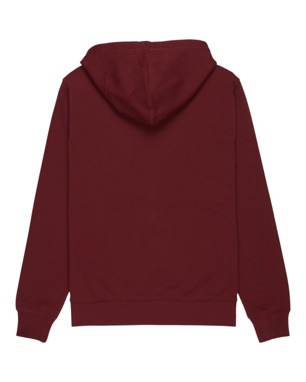 1 Icon Embroidery - Zip Sweatshirt for Men Red ELYFT00199 Element