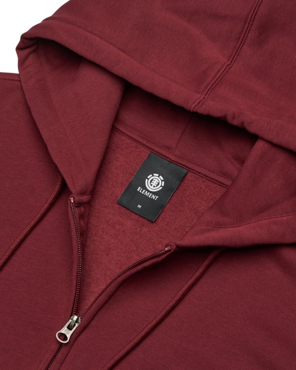 7 Icon Embroidery - Sweatshirt mit Reißverschluss für Männer Rot ELYFT00199 Element