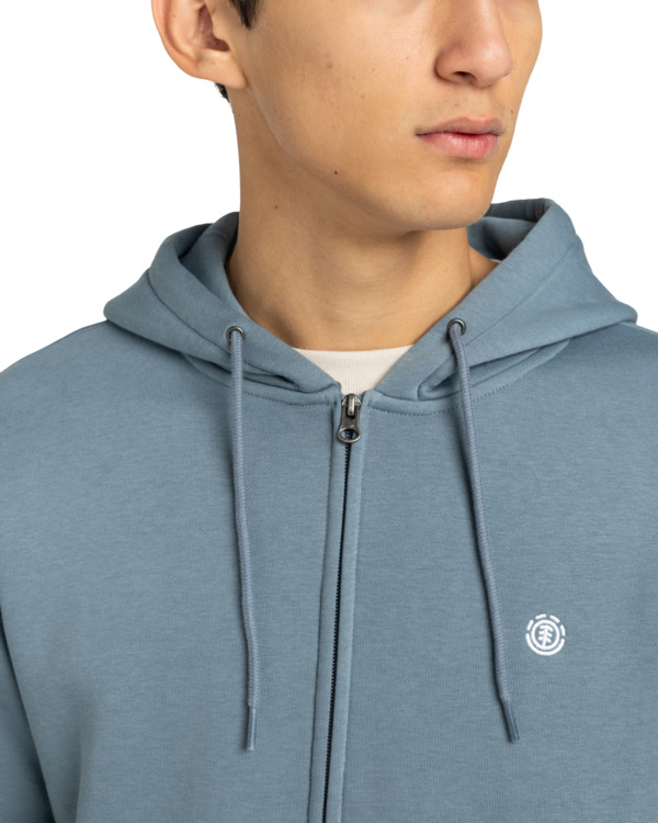 4 Icon Embroidery - Sweatshirt mit Reißverschluss für Männer Blau ELYFT00199 Element