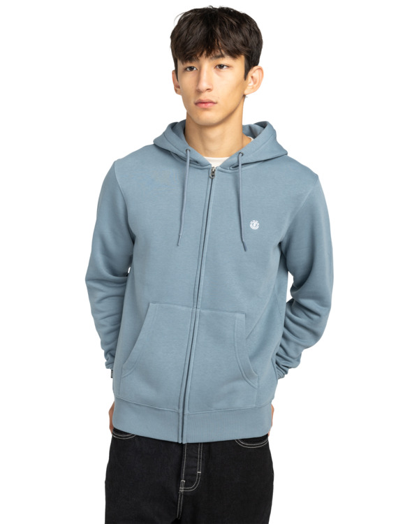 5 Icon Embroidery - Sweatshirt mit Reißverschluss für Männer Blau ELYFT00199 Element