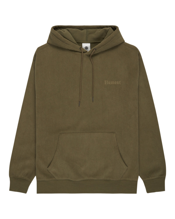 0 Serif Corduroy Po - Sudadera con capucha para hombre Verde ELYFT00201 Element