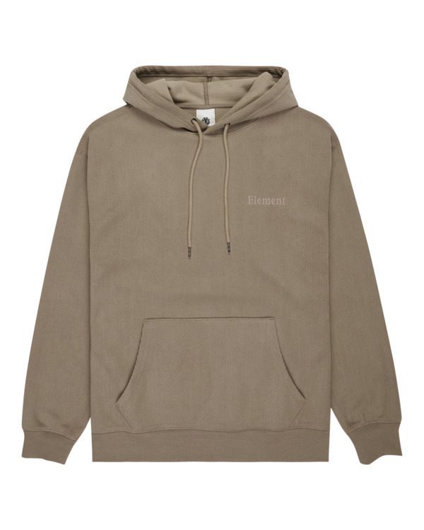 0 Serif Corduroy Po - Felpa con cappuccio da Uomo Beige ELYFT00201 Element