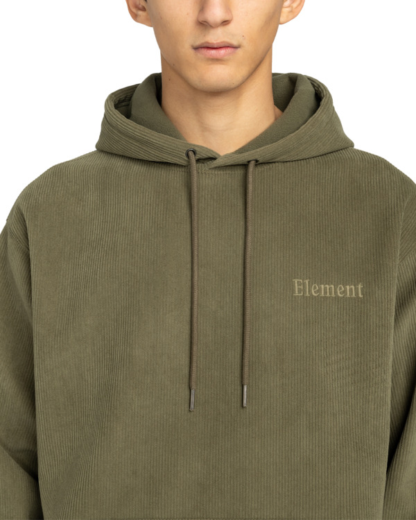 4 Serif Corduroy Po - Sudadera con capucha para hombre Verde ELYFT00201 Element