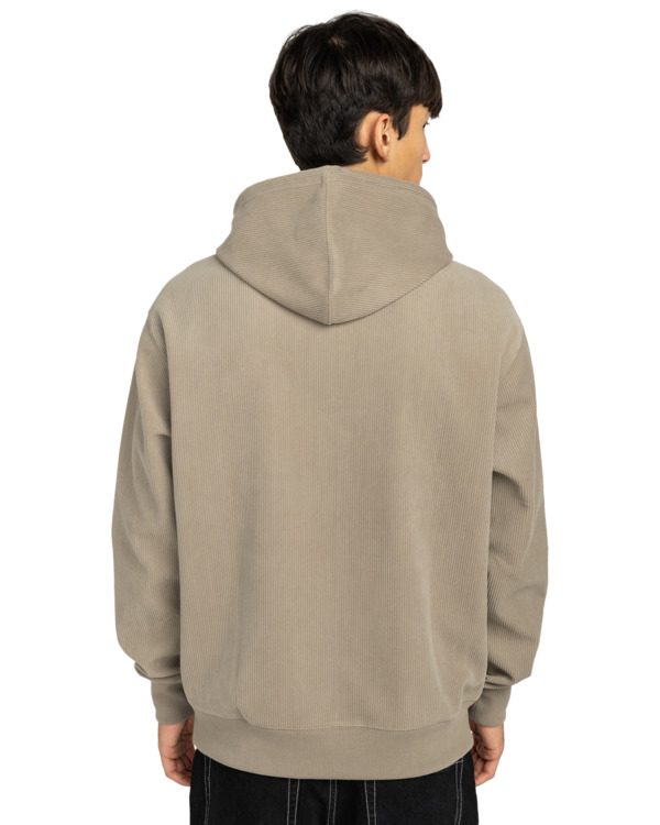 6 Serif Corduroy Po - Felpa con cappuccio da Uomo Beige ELYFT00201 Element