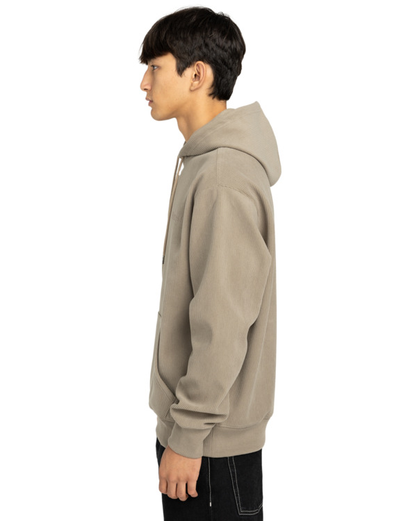 3 Serif Corduroy Po - Felpa con cappuccio da Uomo Beige ELYFT00201 Element