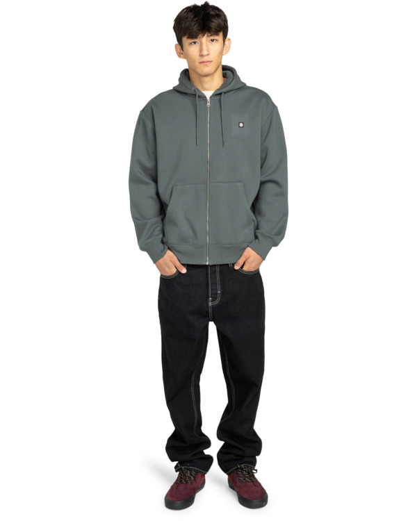 6 Icon Rain - Sweat zippé pour Homme Noir ELYFT00204 Element