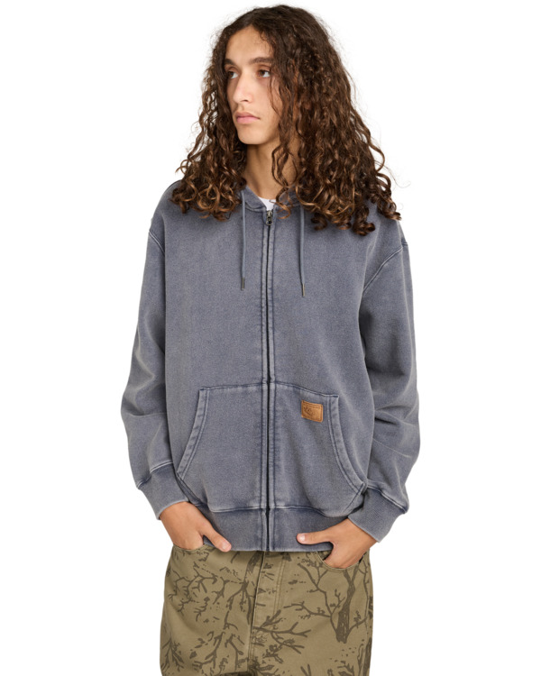 element, Cargo - Felpa con cerniera da Uomo, ECLIPSE NAVY (ecn) 2 Cargo - Felpa con cerniera da Uomo Blue ELYFT00206 Element