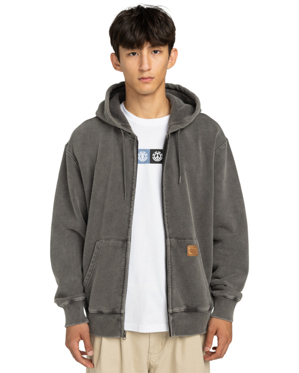 0 Cargo - Felpa con cerniera da Uomo Black ELYFT00206 Element