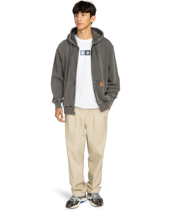 5 Cargo - Felpa con cerniera da Uomo Black ELYFT00206 Element
