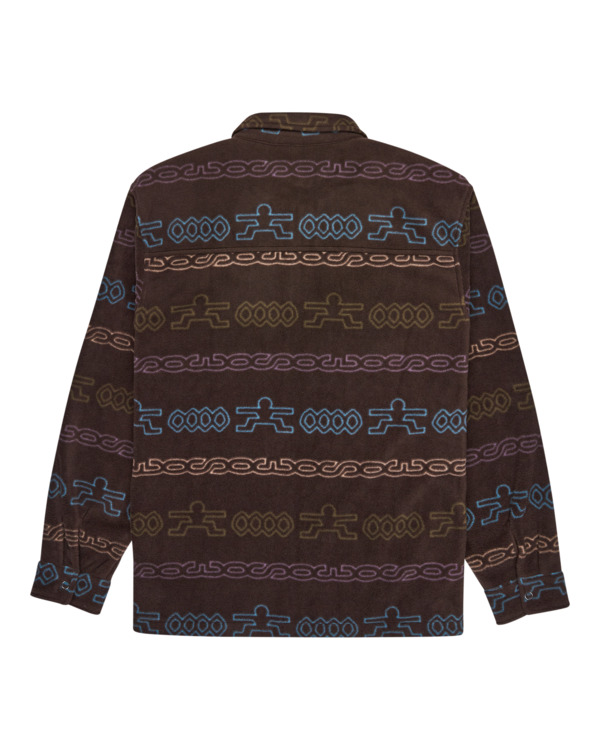 1 Polar - Camisa polar amplia para hombre Marron ELYFT00212 Element