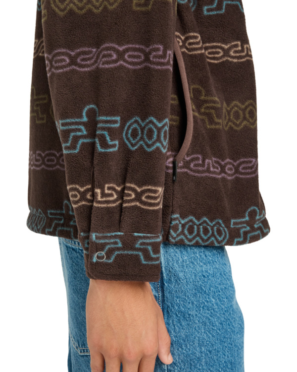 6 Polar - Camisa polar amplia para hombre Marron ELYFT00212 Element