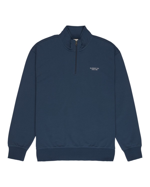 0 Element Co - Half-Zip Sweatshirt for Men Blue ELYFT00216 Element