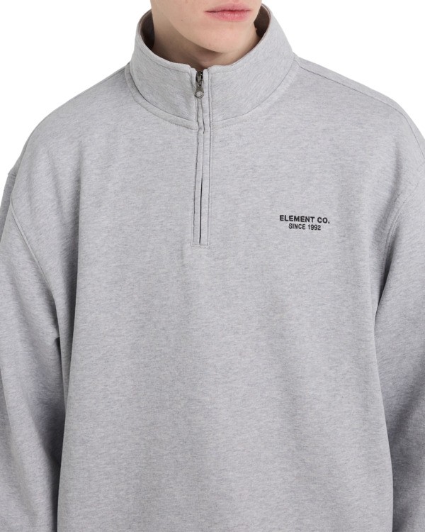 4 Element Co - Half-Zip Sweatshirt for Men Grey ELYFT00216 Element