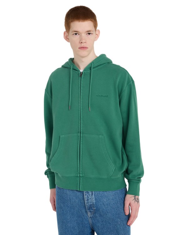 2 Lowcase - Kapuzenpulli mit Rei&szlig;verschluss f&uuml;r M&auml;nner Gr&uuml;n ELYFT00219 Element