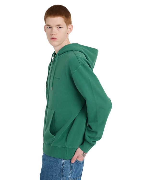 3 Lowcase - Kapuzenpulli mit Rei&szlig;verschluss f&uuml;r M&auml;nner Gr&uuml;n ELYFT00219 Element