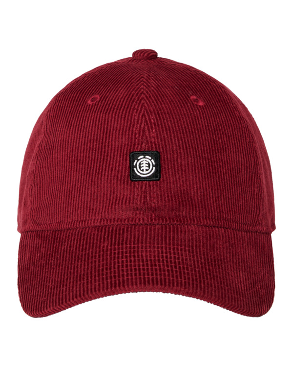 1 Icon Dad Corduroy - Classic Dad Cap for Men Red ELYHA00203 Element