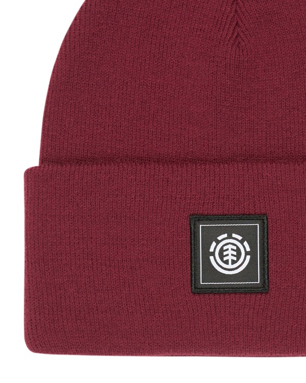 2 High Icon - Klassisches Beanie für Männer Rot ELYHA00232 Element