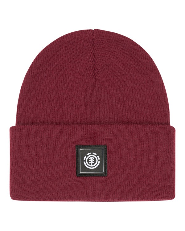 0 High Icon - Klassisches Beanie für Männer Rot ELYHA00232 Element