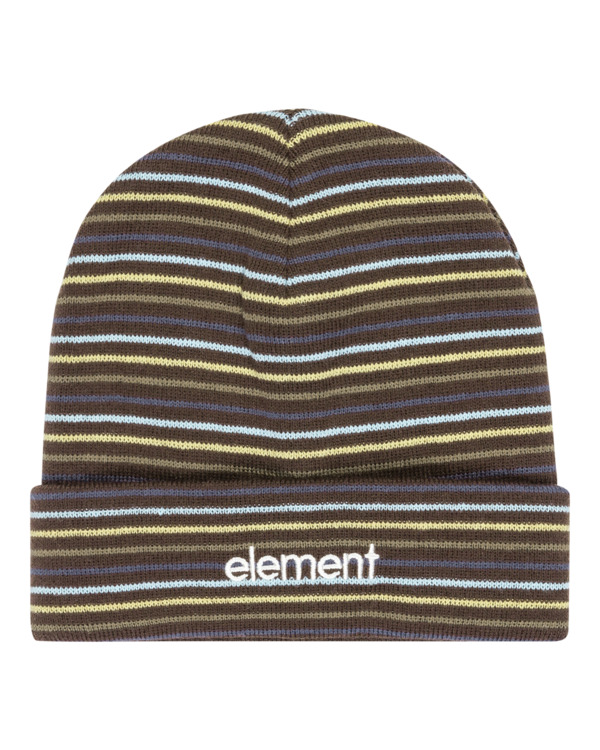 0 Mid Lowcase Stripe - Bonnet classique pour Homme Marron ELYHA00242 Element